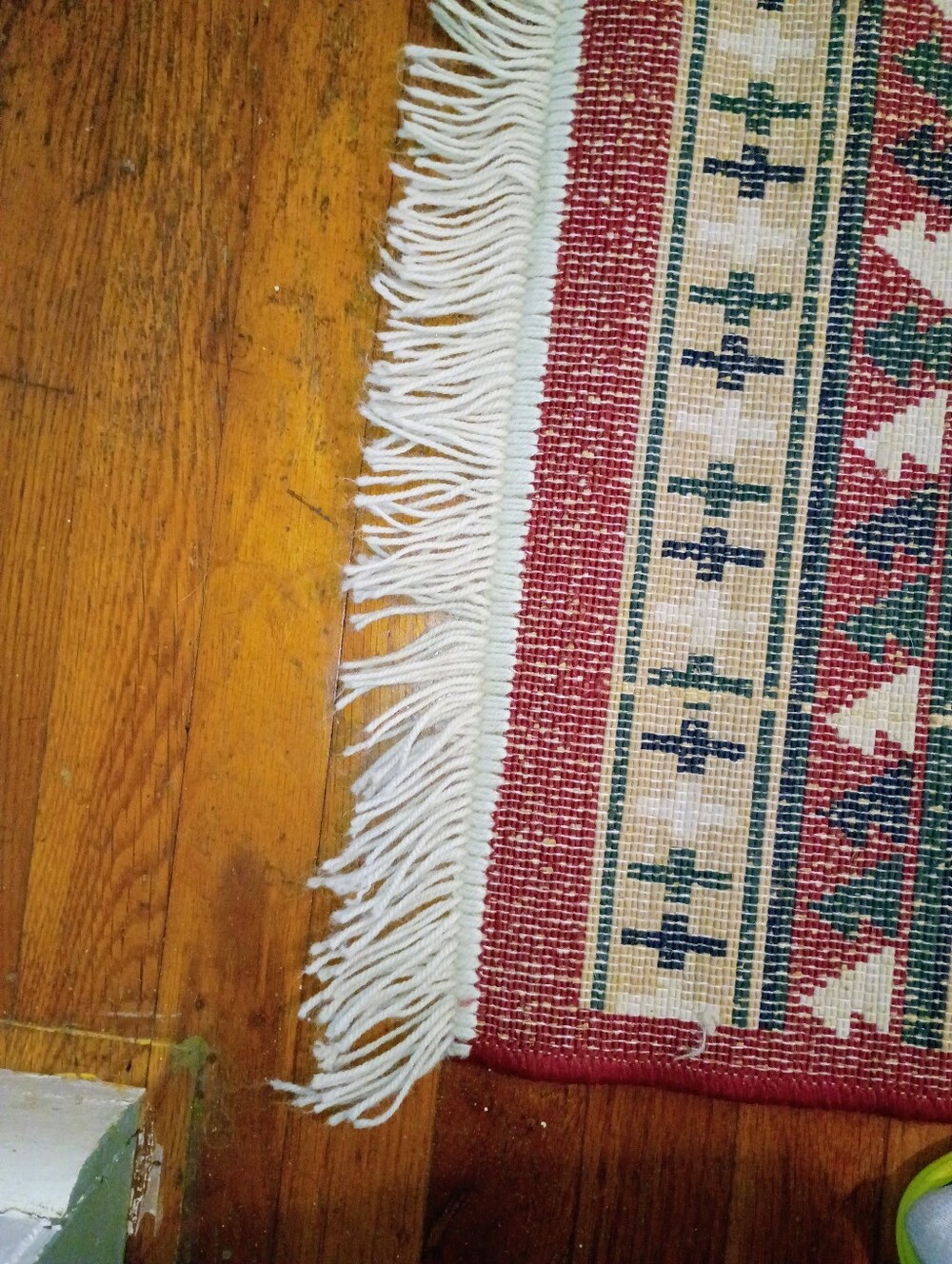 VTG Southwestern Wool‎ Navajo Runner Rug Bohemian 94" x 23" - Picture 13 of 16